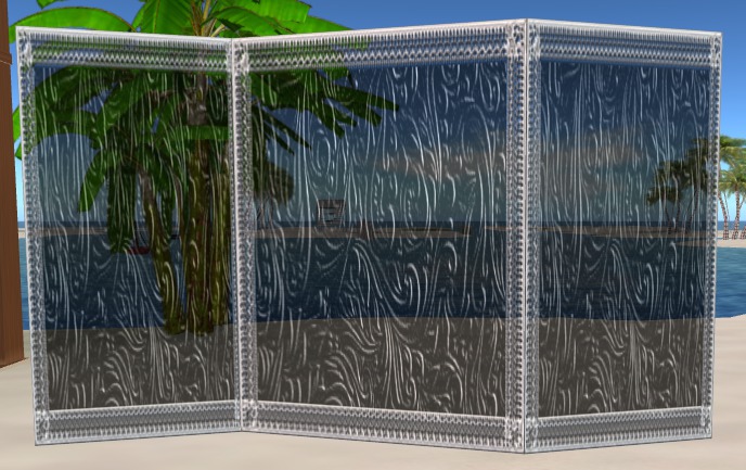 silver black  room screen