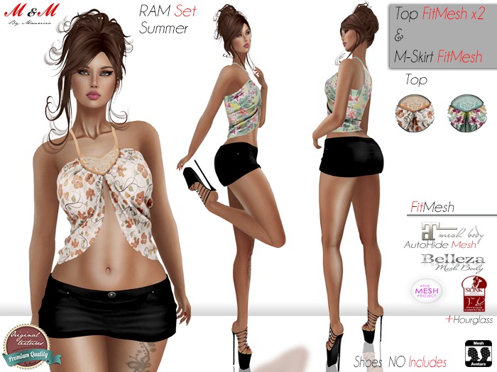 M&M+RAM Summer Set+ Top Skirt For Mesh bodys   (Boxed)