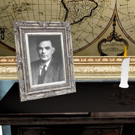 Framed Alan Turing Photo