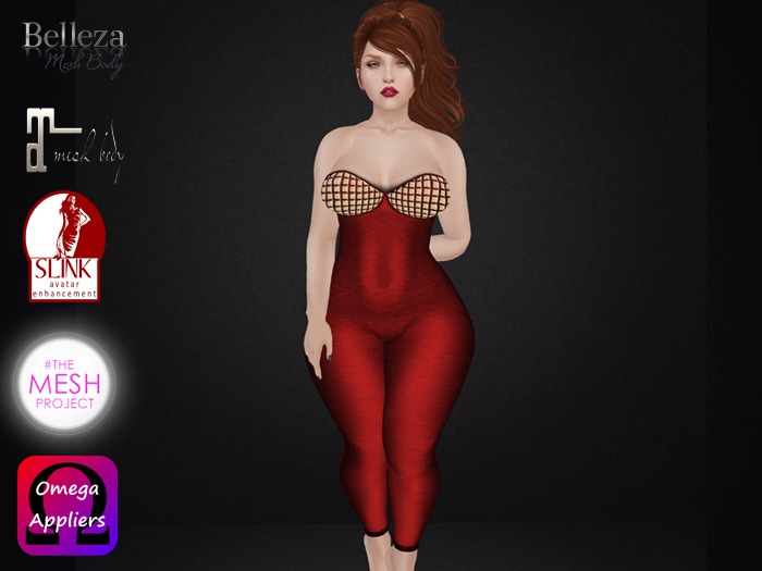 .::.What2Wear.::. Strapless Body - Red Strapless