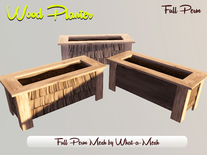 [WaM] Rectangle Planter - Full Perm Mesh