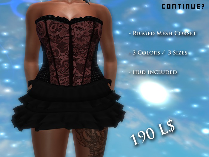 ~ Continue - Female Dress Corset ~