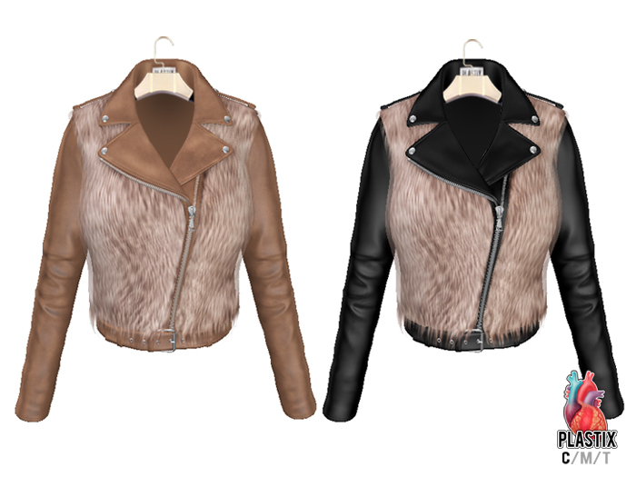 PLASTIX - Biker Jacket/Vest (Beige)