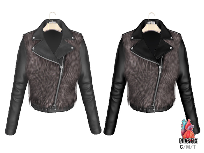 PLASTIX - Biker Jacket/Vest (Taupe)