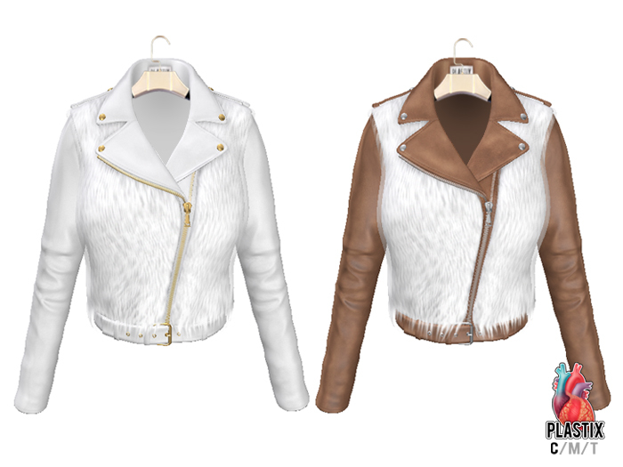 PLASTIX - Biker Jacket/Vest (White)