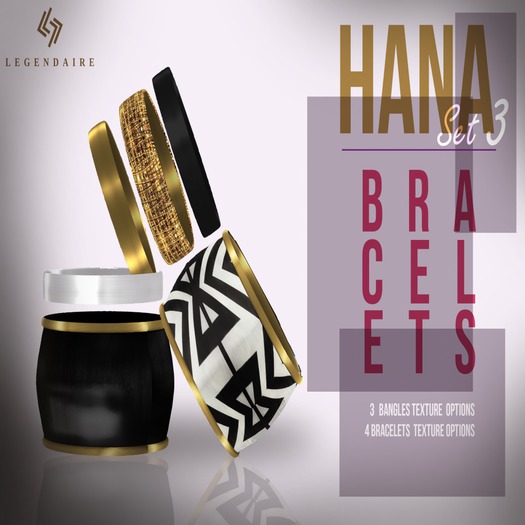LEGENDAIRE HANA BRACELETS SET 3