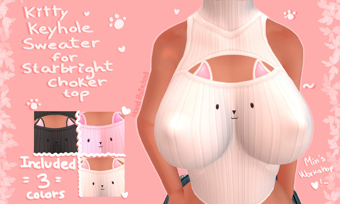 Min's Workshop - Kitty Keyhole Sweater