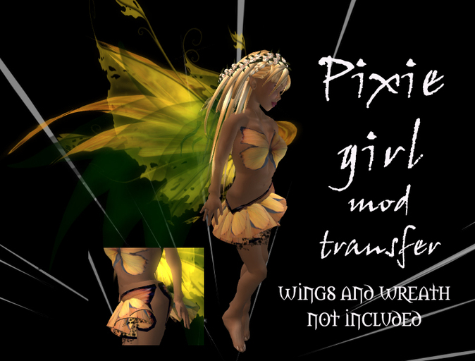pixie girl yellow