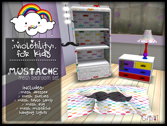 .:V:. Mustache Bedroom Set