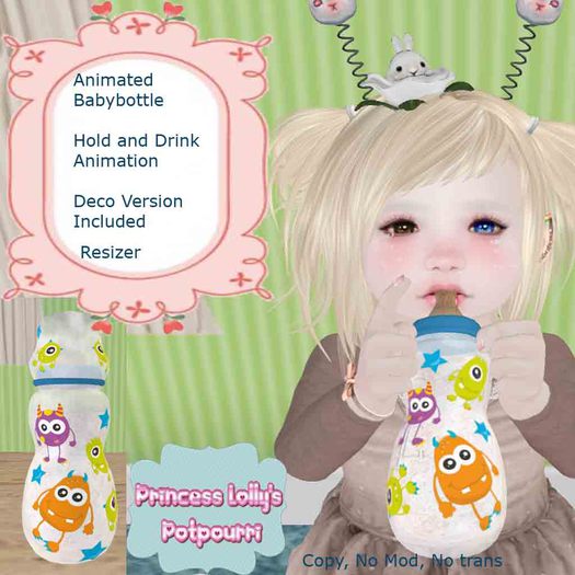 >.PLP.< Baby Bottle CookieMilk monster (Boxed)