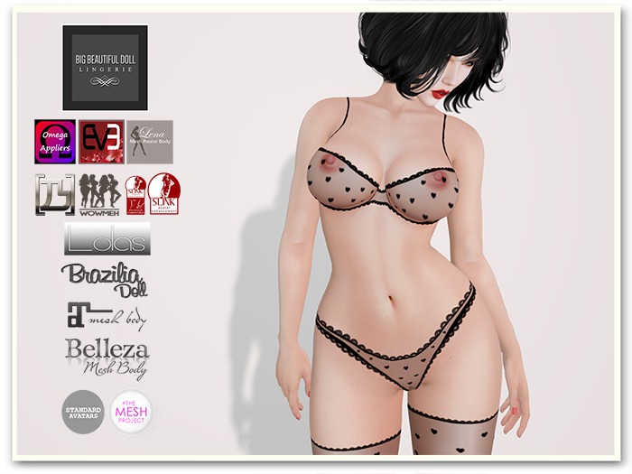 AVA BOM Lingerie - Black