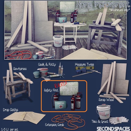 Second Spaces - Home Improvement - safety first RARE
