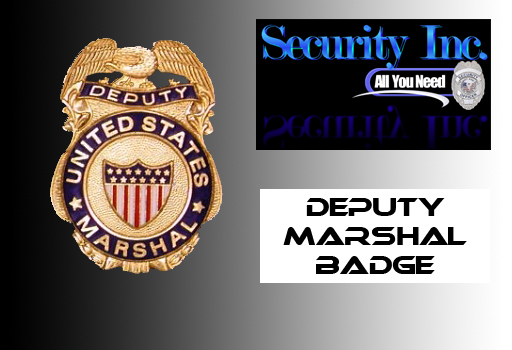 Deputy Marshal Badge W/Bling