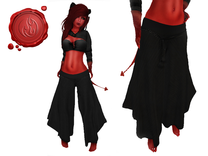 .:V:. Harem Pants - Black