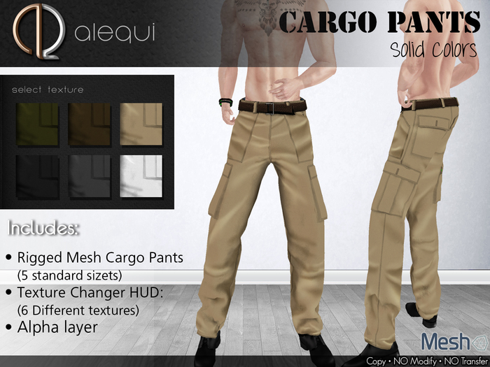 ::AleQui:: Cargo Pants - Solid DEMO