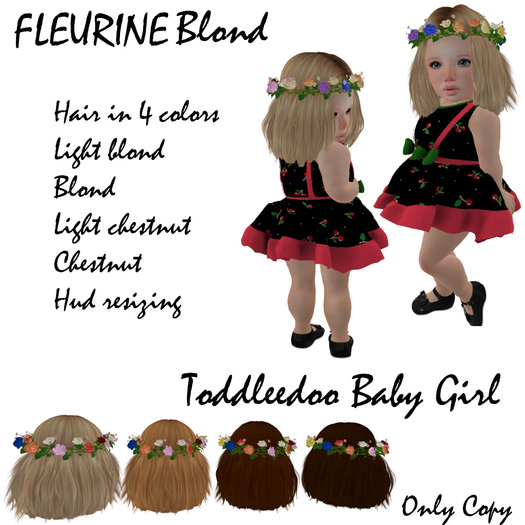 Toddleedoo Hair  Fleurine Blond