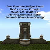 Lion Fountain Antique Sm