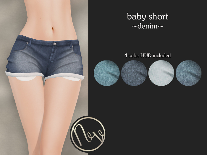 neve short - baby denim