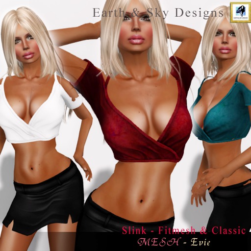 "Evie" wrapped top - Earth & Sky