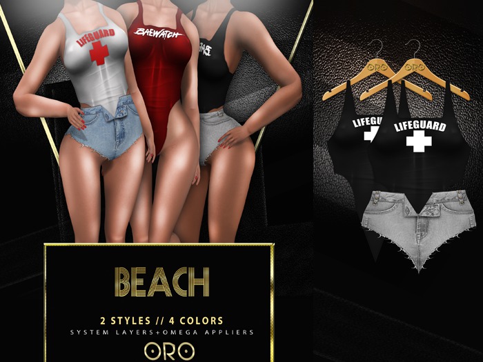 ORO - Beach - Lifeguard - Black