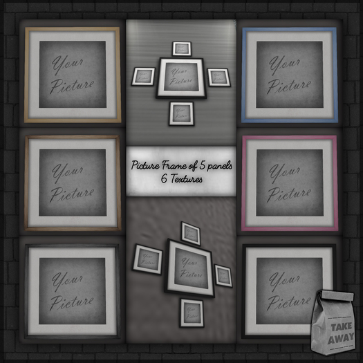 Picture Frame of 5 Panels [TAKE-AWAY]