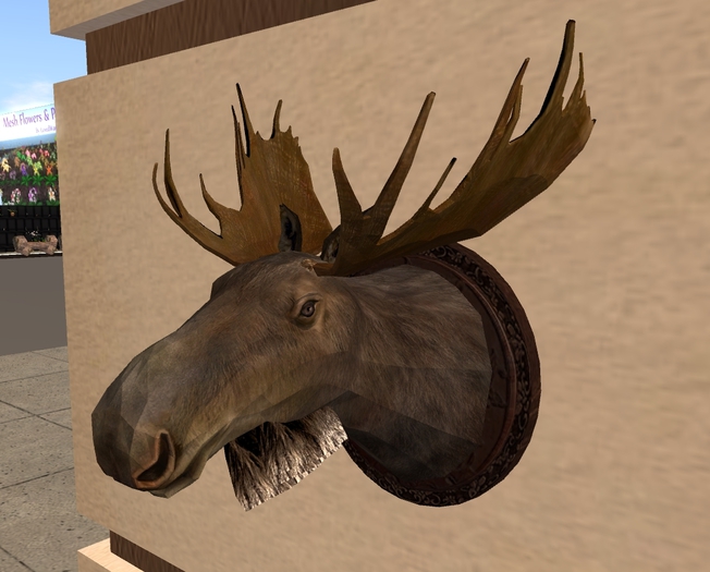 moose head wall decoration mesh