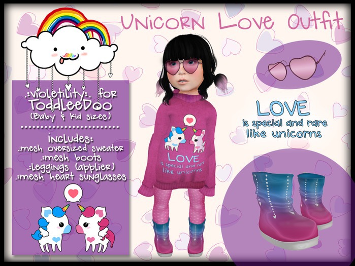.:V:. [TD] Unicorn Love Outfit