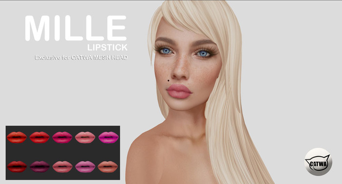 MLT MILLE LIPSTICK FOR CATWA MESH HEAD - FATPACK