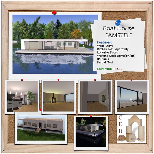 CEBO Building BOX Boat House "AMSTEL"