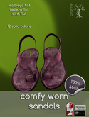 ~i~ Comfy Worn Sandals (Add Me)
