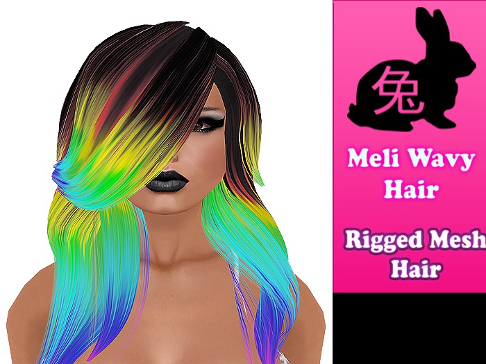 Meli Wavy Hair rainbow