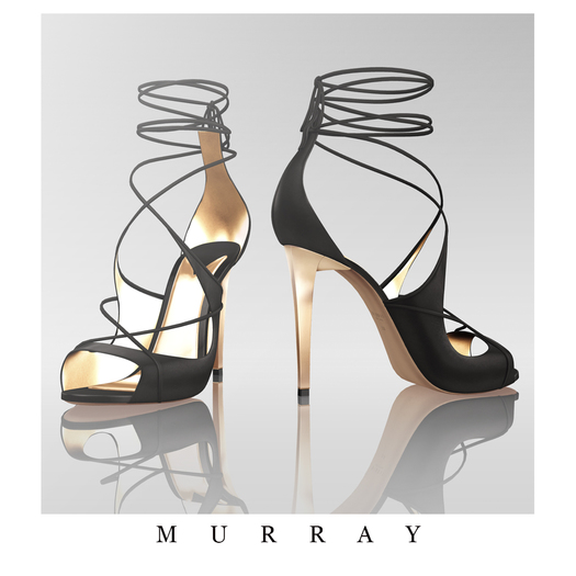 MURRAY- Raquel Laced Sandals / Onyx