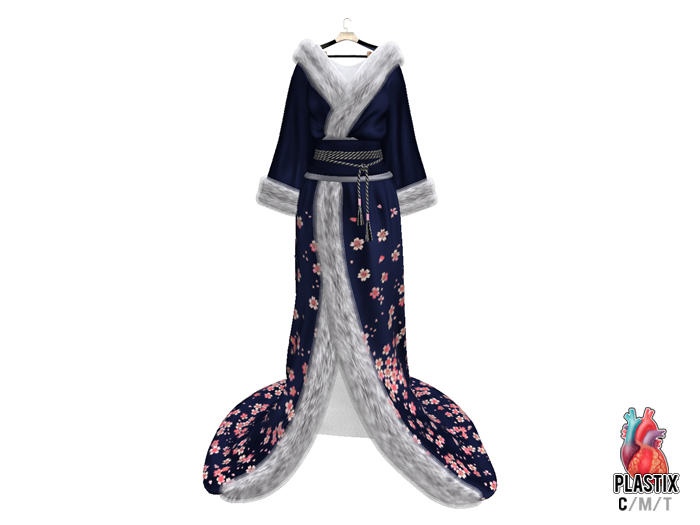 PLASTIX - Garden Kimono (Navy)