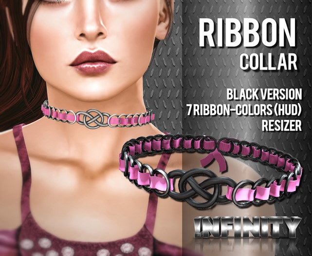 !NFINITY Ribbon Collar - Black BOX