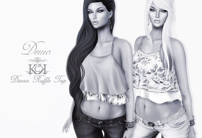:::KC::: Diana Ruffle Top [DEMO]