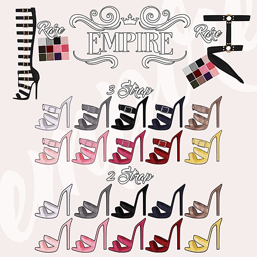 #EMPIRE - Holly 3 Strap - Belleza - marine *BOX*