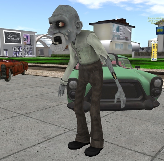 Grandpa zombie ShortBeard_ 8 prim