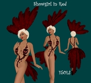 showgirl in red