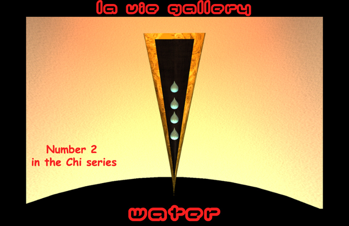 Water:  Chi series #2.  3D sculpture