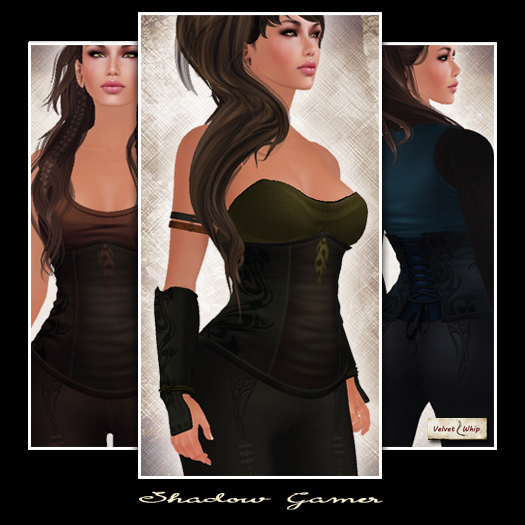 [V/W] Shadow's Gamer Moss - Fantasy or Sci-fi outfit, classic and fitted mesh + Slink & Belleza sizes, Omega app