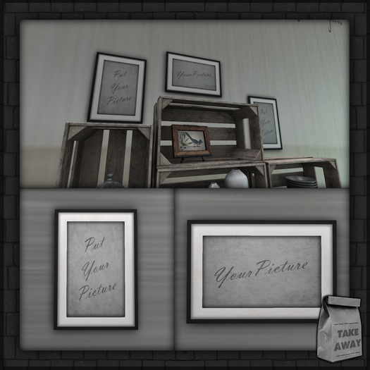 Picture Frame of 1 Panel Rectangle [TAKE-AWAY]