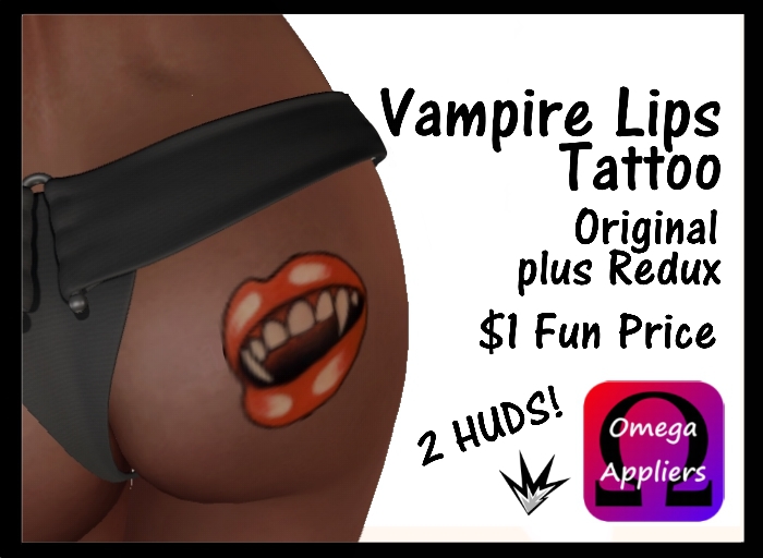 TATTOO - VAMPIRE LIPS - OMEGA APPLIER