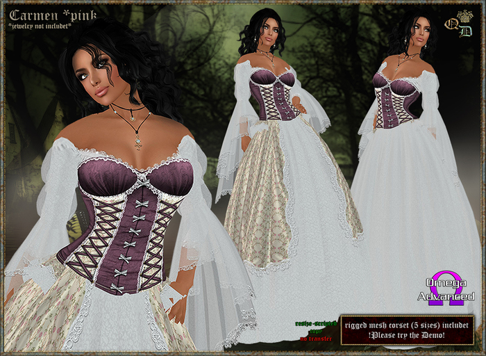 Carmen (medieval corset gown set) incl. Omega Applier