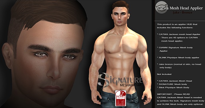 JAKE  - CATWA - APPLIER - PACK - BRONZE