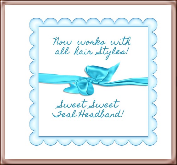 Pat A Kake Light Blue Ribbon Headband