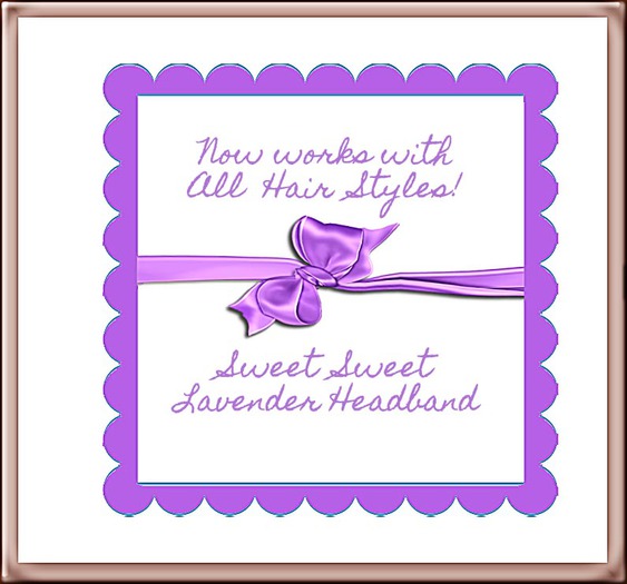 Pat A Kake Lavender Ribbon Headband