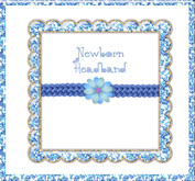 Pat a Kake Blue NB Headband