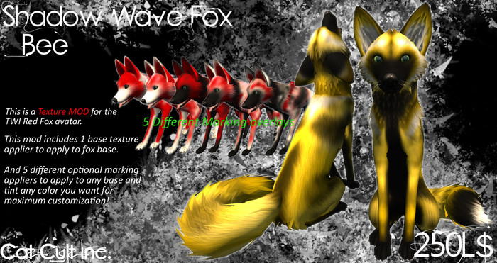 Cat Cult Inc. Shadow Wave Fox Bee (boxed)