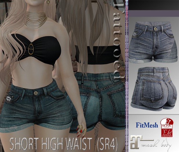 TATTOOED = SHORT HIGH WAIST  (SR4)