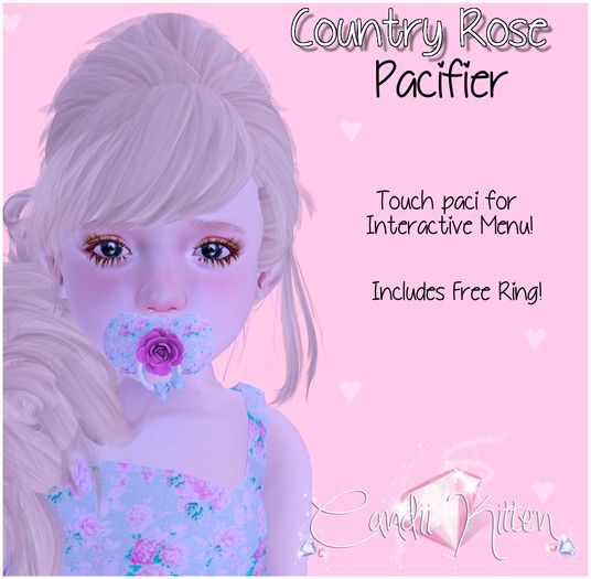 Candii Kitten - Country Rose Paci Pink